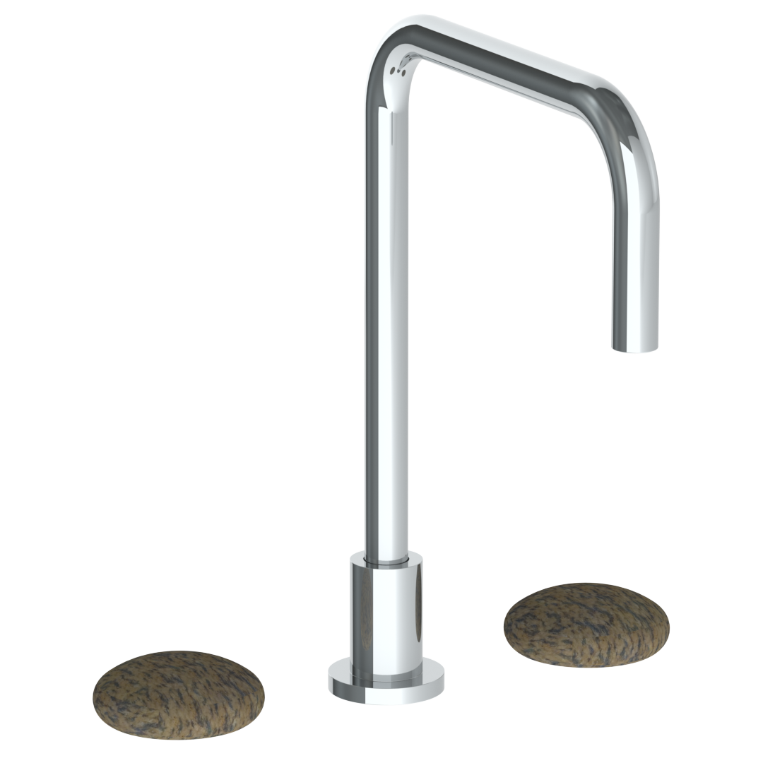 Deck Mounted 3 Hole Square Top Kitchen Faucet