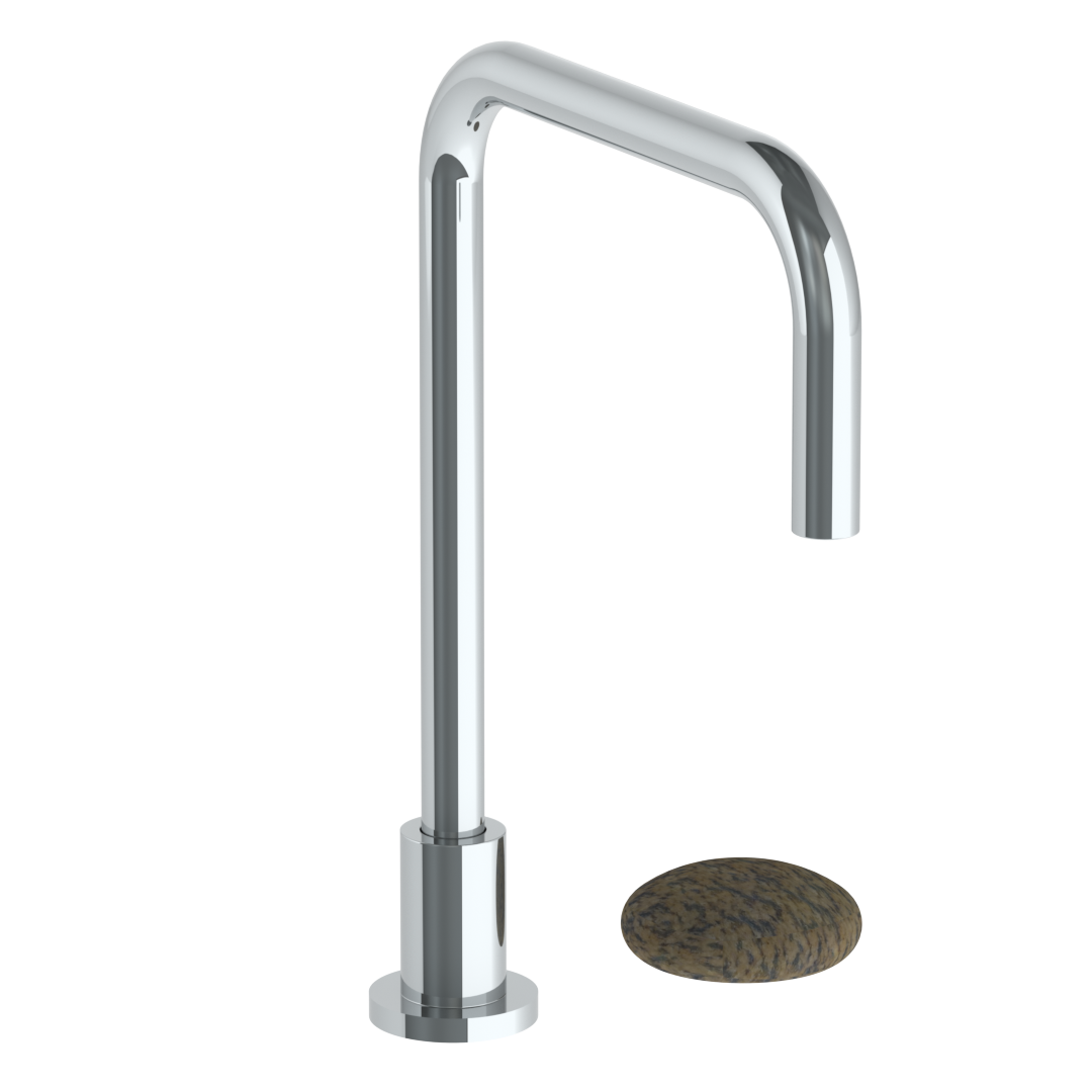 Deck Mounted 2 Hole Square Top Kitchen Faucet