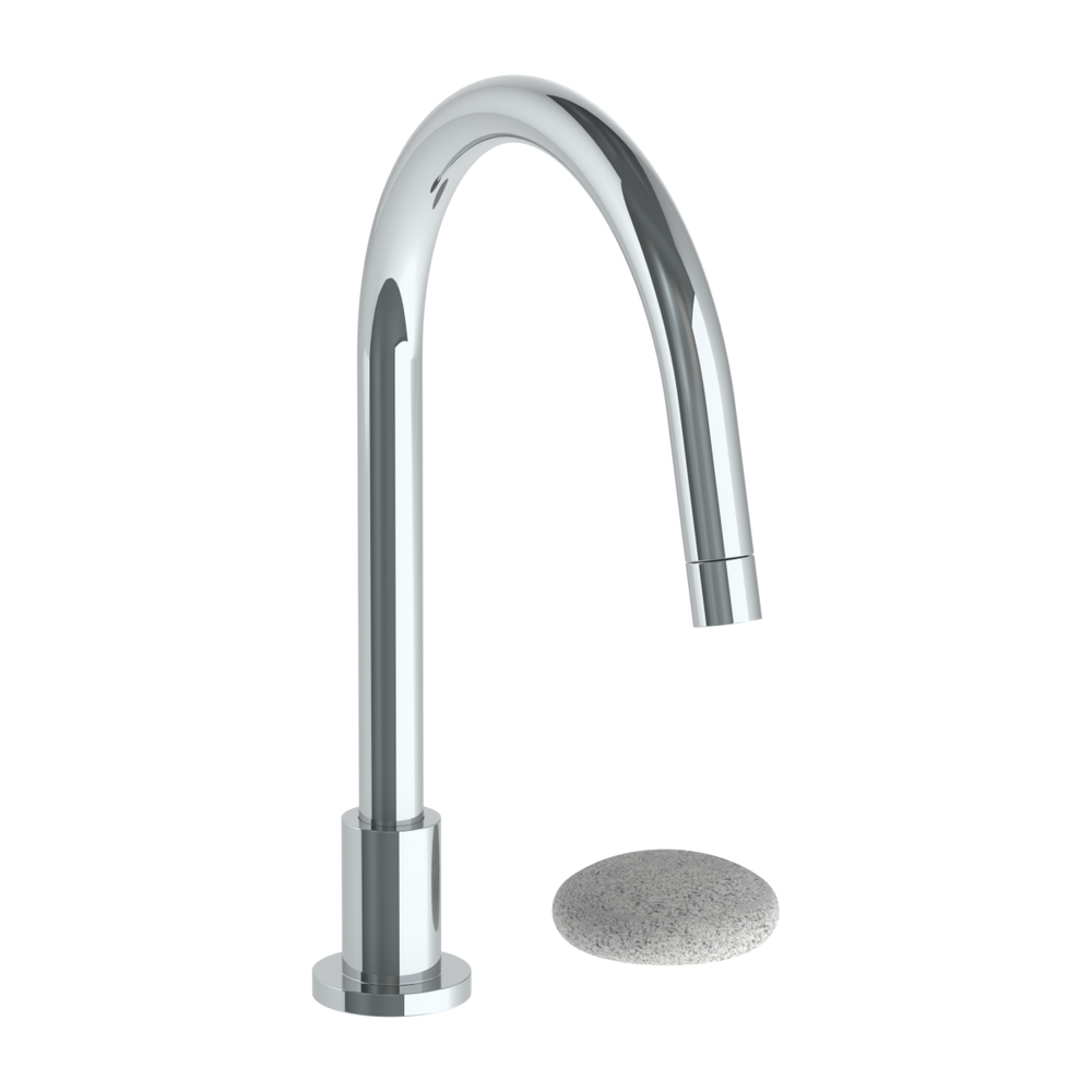 Deck Mounted 2 Hole Gooseneck Kitchen Faucet