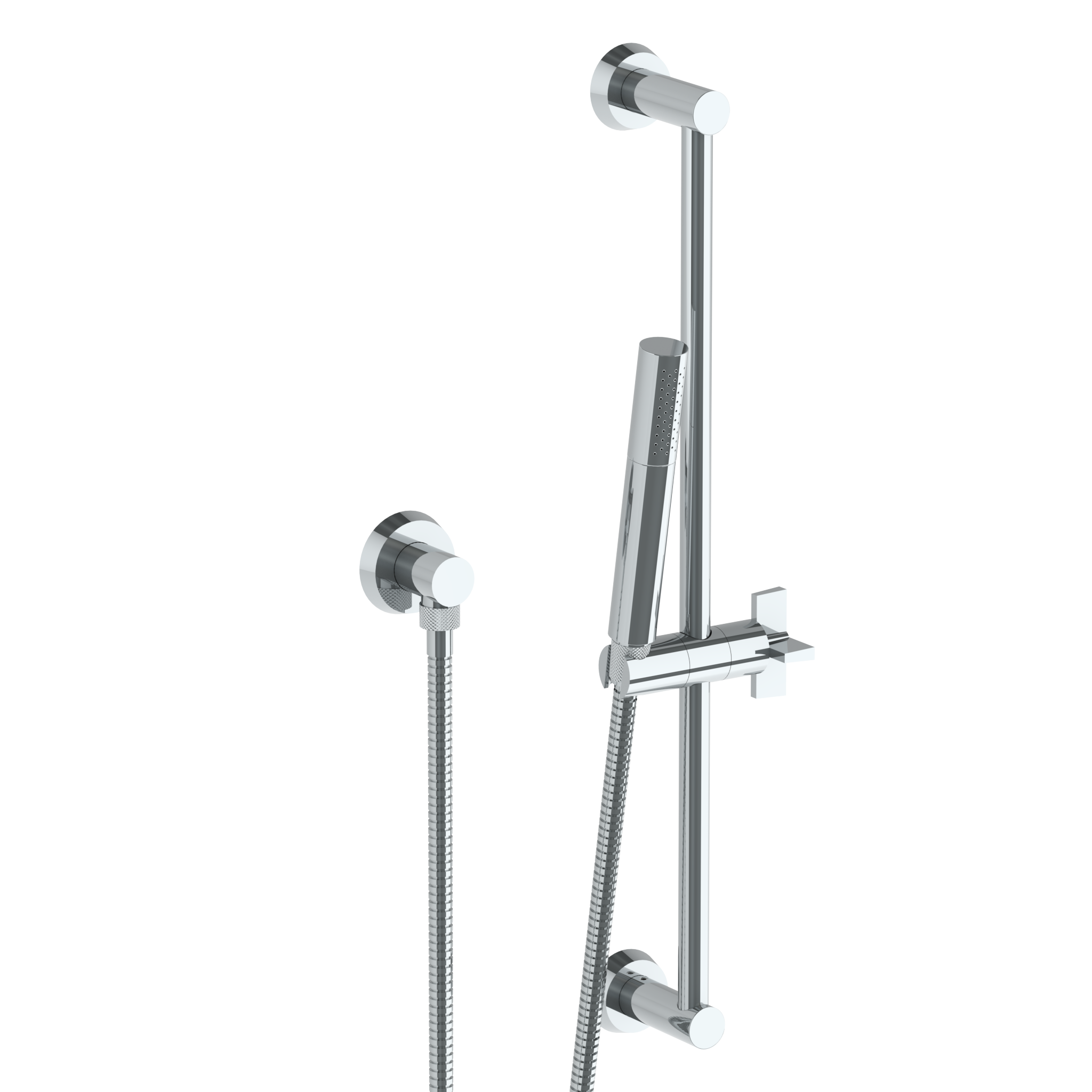 Positioning Bar Shower Kit With Slim Hand Shower And 69" Hose