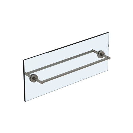 6” Double Shower Door Pull/ Glass Mount Towel Bar