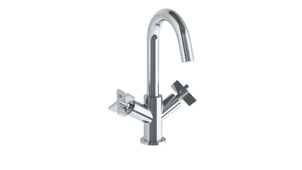 Deck Mounted 2 Handle Monoblock Lavatory Mixer