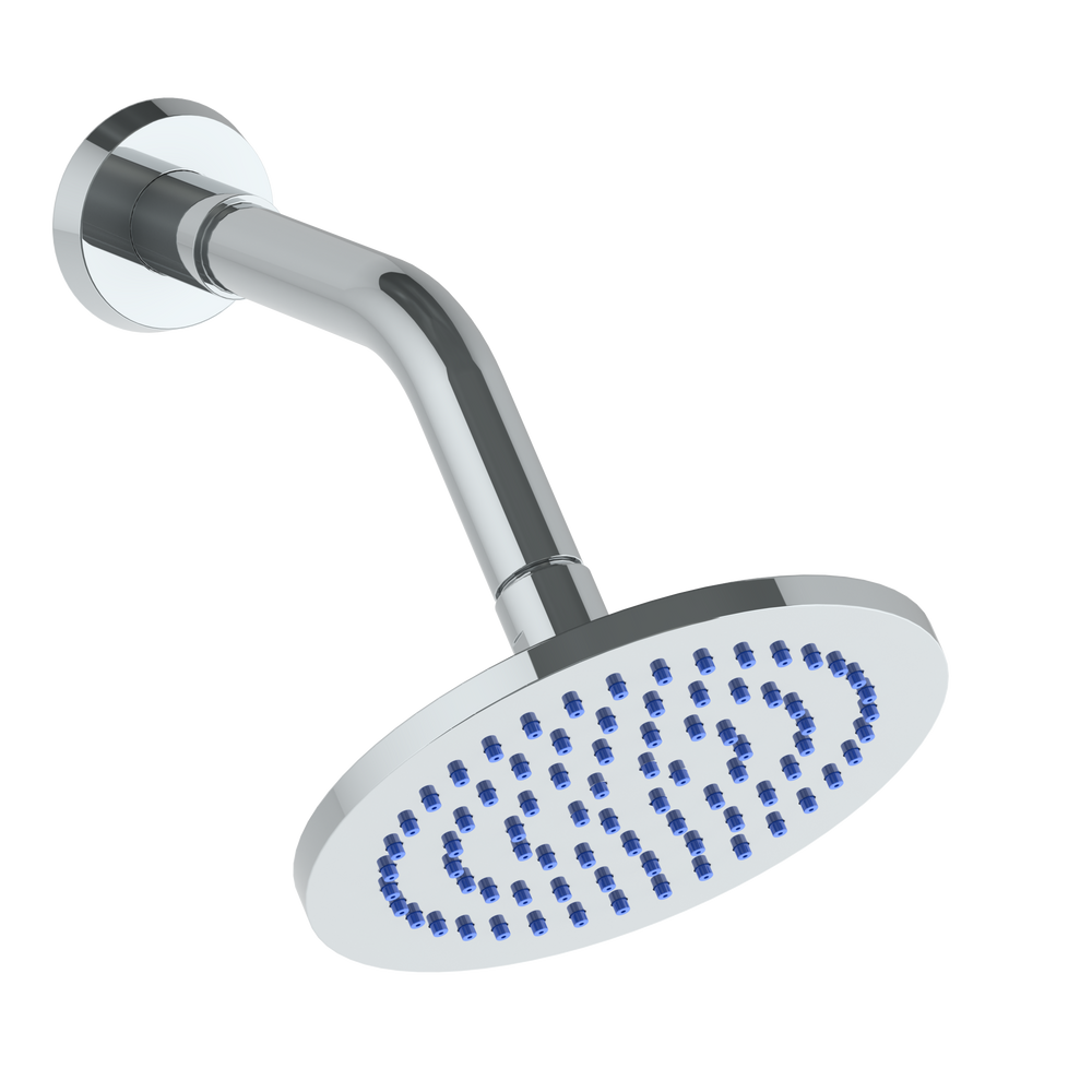 Wall Mounted Showerhead, 6"Dia, With 7" Arm And Flange