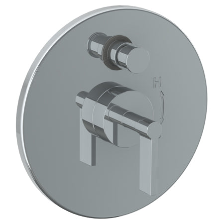 Wall Mounted Pressure Balance Shower Trim With Diverter, 7" Dia.