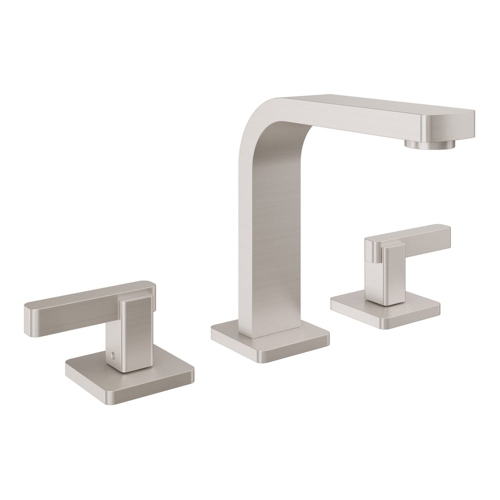 California Faucets - 3702ZB-SN - 8" Widespread Lavatory Faucet with ZeroDrain™ - Satin Nickel  - San Elijo