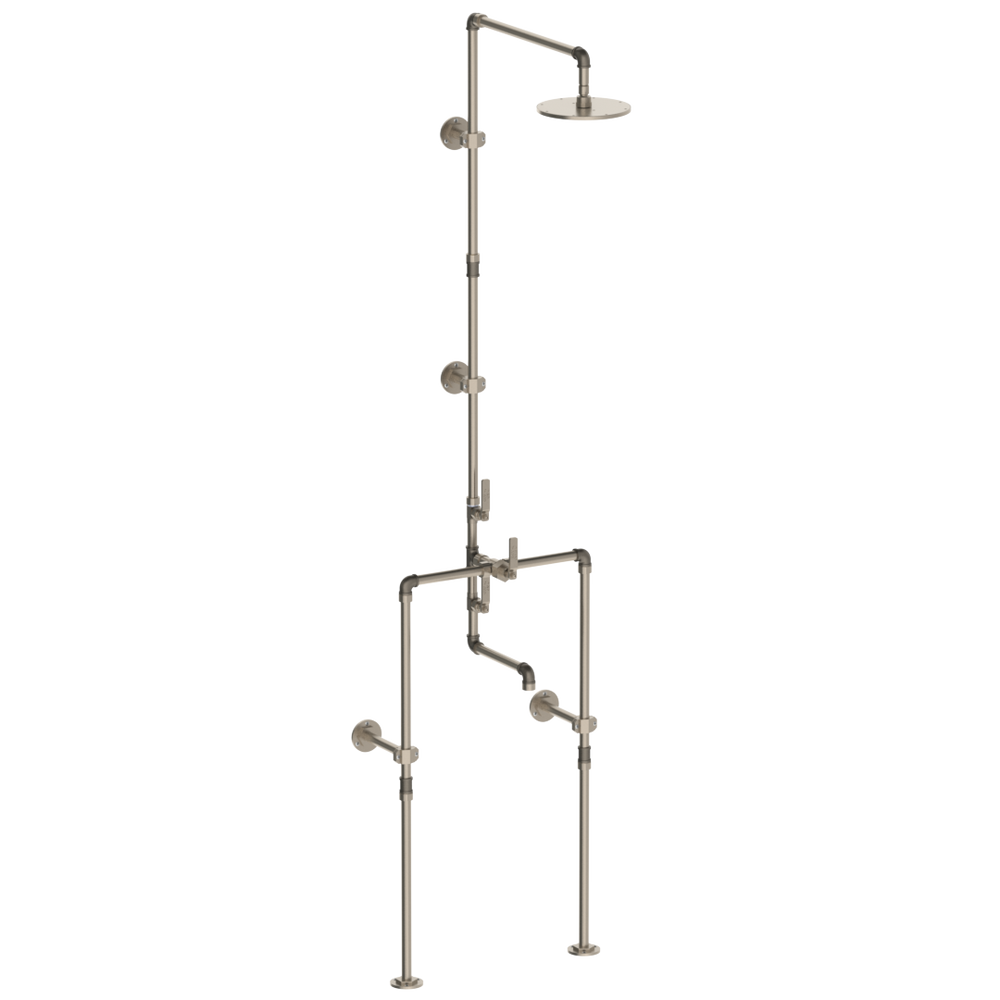 Floor Mounted Exposed Thermostatic Tub/ Shower Set