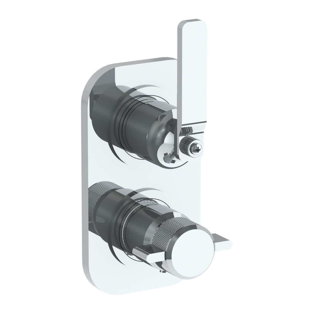 Wall Mounted Thermostatic Shower Trim With Built-In Control, 3 1/2" X 6 1/4"