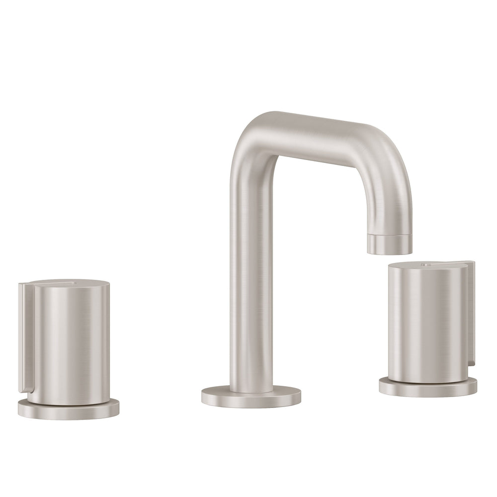 California Faucets - 3902QZB-SN - 8" Widespread Lavatory Faucet with ZeroDrain™ - Satin Nickel  - Jalama