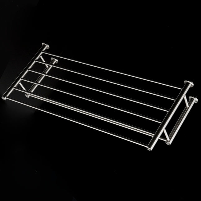 Wall-mount towel shelf with a towel bar made of stainless steel.W: 19 5/8” D: 8 7/8”H: 4 3/8” - Maison&Co.