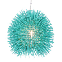 Varaluz - 169M01AQ - One Light Mini Pendant - Urchin - Aqua Velvet