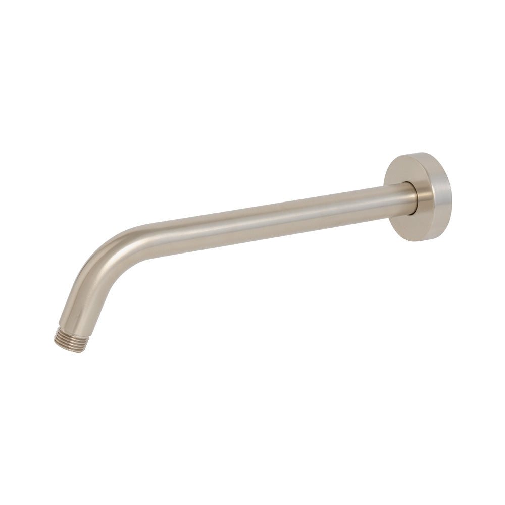 Wall-mount round shower arm with flange.D: 10” H: 2 1/4” - Maison&Co.