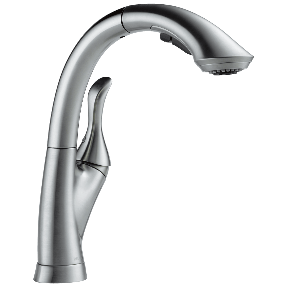 Delta Linden™: Single Handle Pull-Out Kitchen Faucet - Maison&Co.