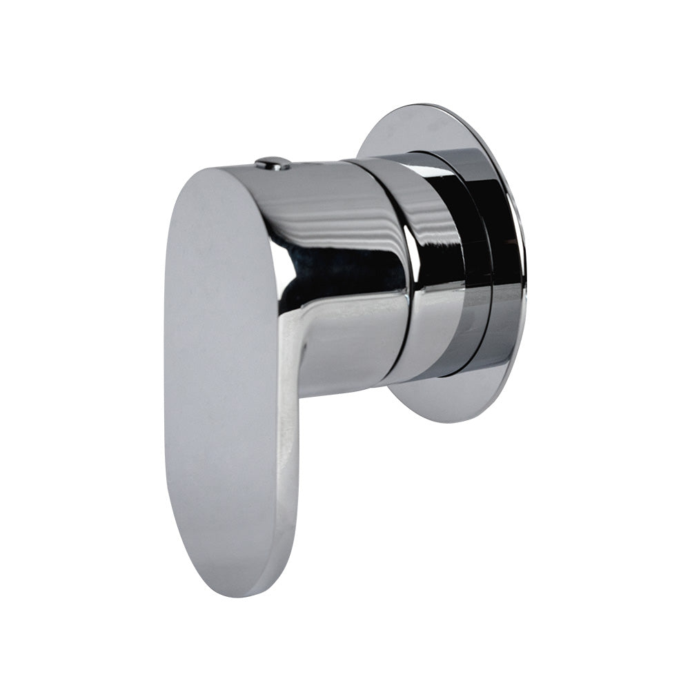 TRIM ONLY - Stop valve GPM 12 (43.5 PSI) with round back plate and oval lever handle - Maison&Co.