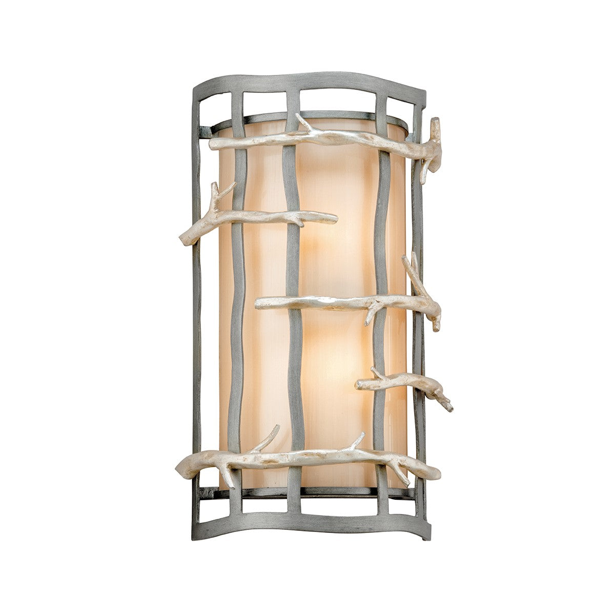 Troy Lighting - B2882 - Two Light Wall Sconce - Adirondack - Graphite And Silver Leaf