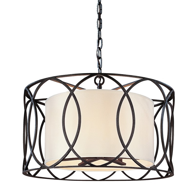 Troy Lighting - F1285-TRN - Five Light Chandelier - Sausalito - Textured Iron