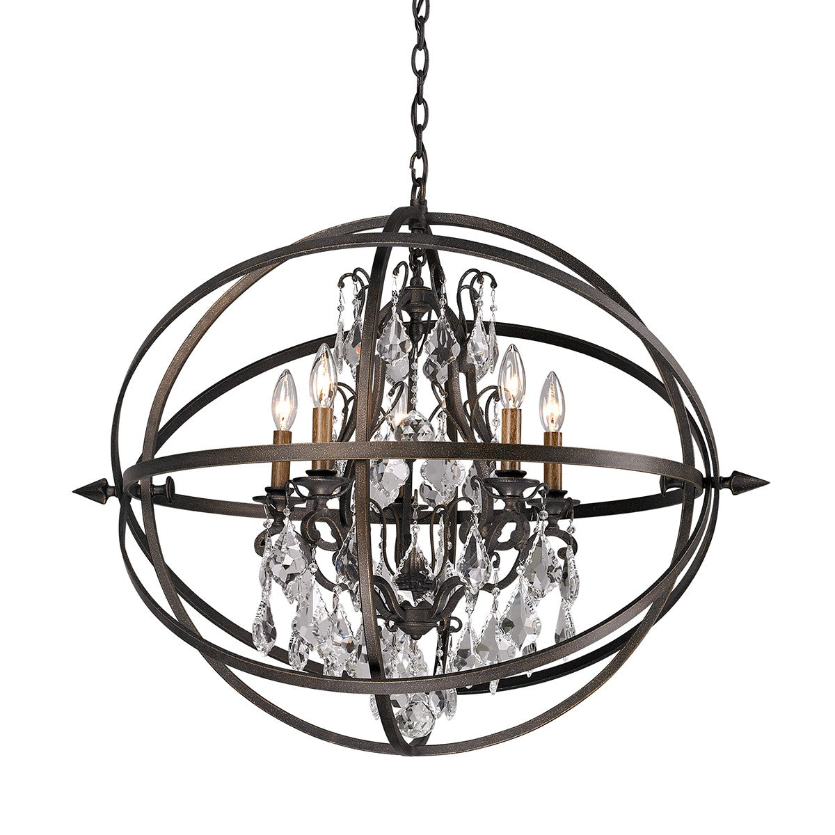 Troy Lighting - F2996 - Five Light Chandelier - Byron - Vintage Bronze