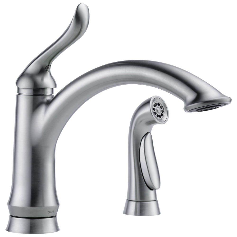 Delta Linden™: Single Handle Kitchen Faucet with Spray
