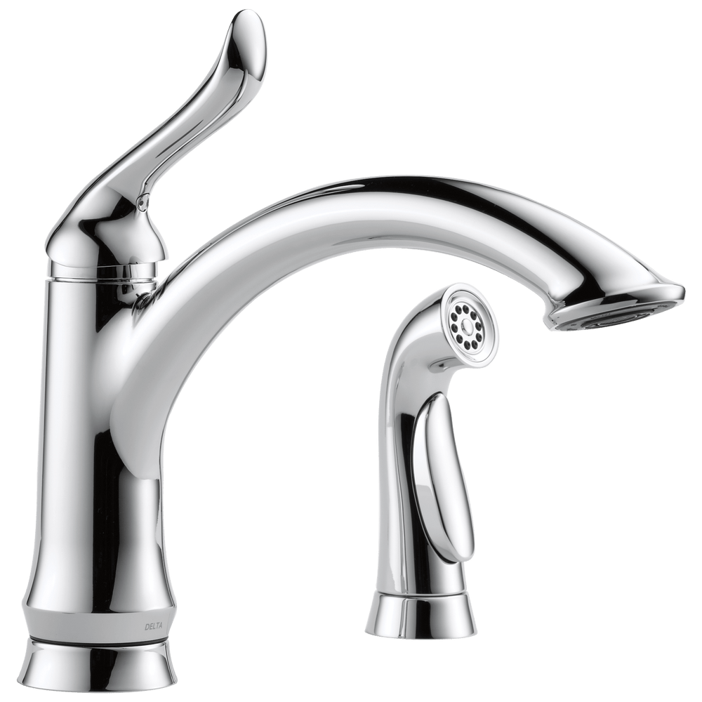 Delta Linden™: Single Handle Kitchen Faucet with Spray