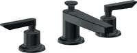 California Faucets - 4502ZBF-CB - 8" Widespread Lavatory Faucet with Completely Finished ZeroDrain - Carbon (PVD) - Rincon Bay