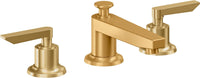 California Faucets - 4502ZBF-LSG - 8" Widespread Lavatory Faucet with Completely Finished ZeroDrain - Lifetime Satin Gold (PVD) - Rincon Bay