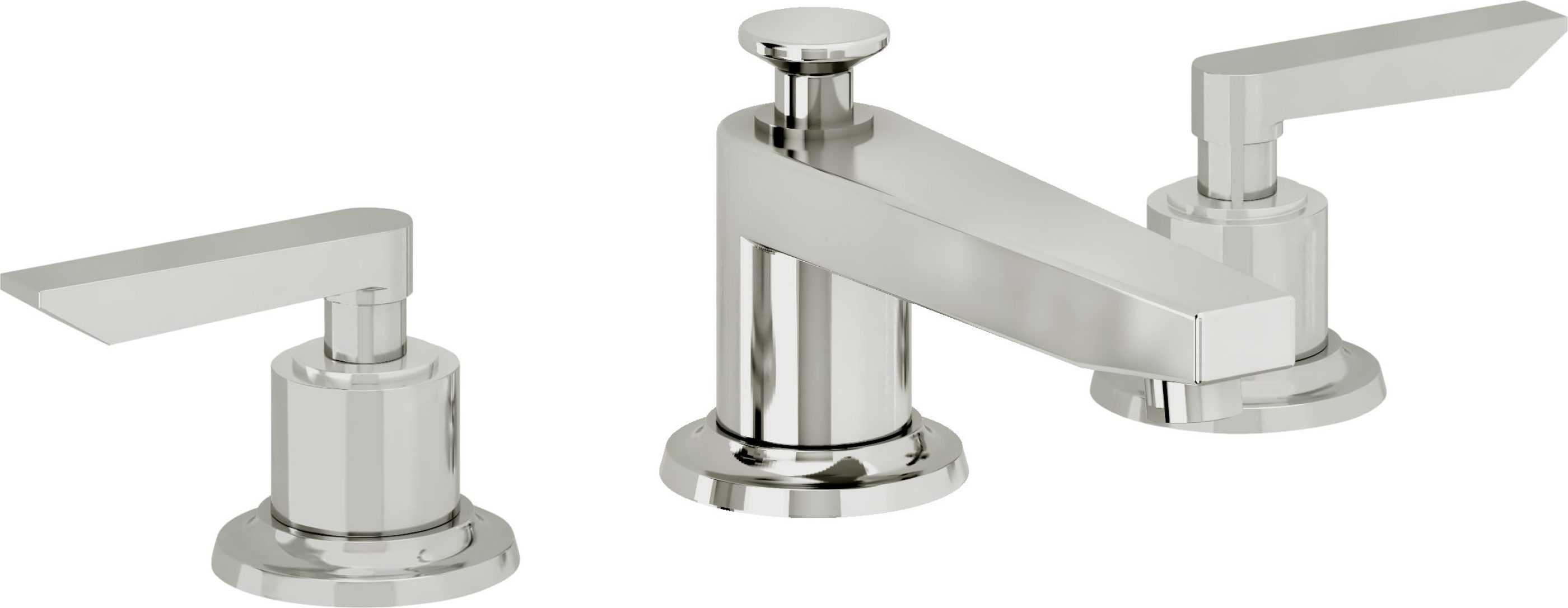 California Faucets - 4502ZBF-PC - 8" Widespread Lavatory Faucet with Completely Finished ZeroDrain - Polished Chrome - Rincon Bay