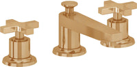 California Faucets - 4502X-BBU - 8" Widespread Lavatory Faucet - Burnished Brass Uncoated - Rincon Bay