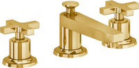 California Faucets - 4502XZB-LPG - 8" Widespread Lavatory Faucet with ZeroDrain - Lifetime Polished Gold (PVD) - Rincon Bay