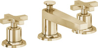 California Faucets - 4502X-PBU - 8" Widespread Lavatory Faucet - Polished Brass Uncoated - Rincon Bay