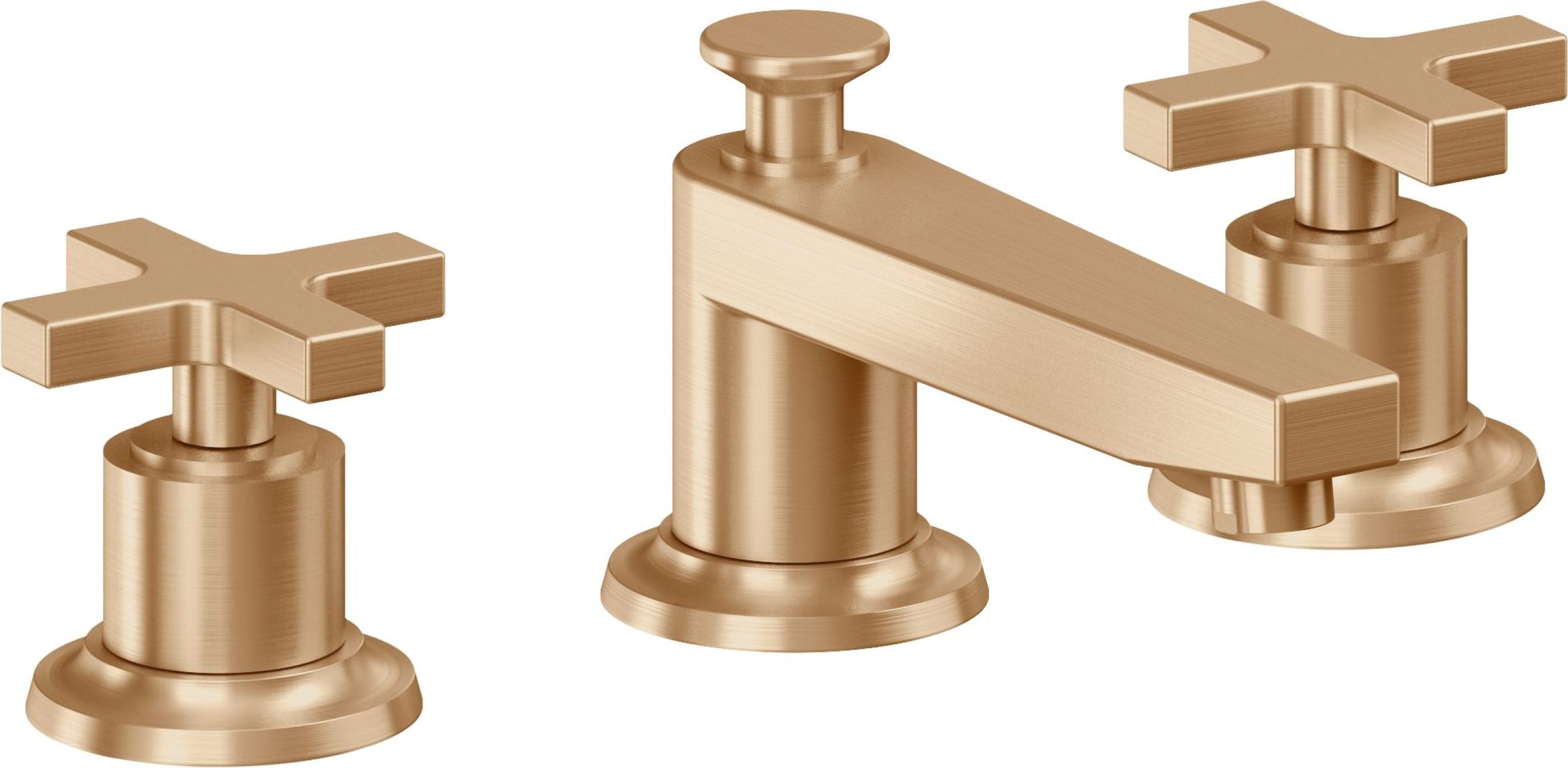 California Faucets - 4502XZB-SBZ - 8" Widespread Lavatory Faucet with ZeroDrain - Satin Bronze (PVD) - Rincon Bay