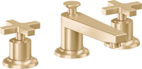 California Faucets - 4502XZBF-SB - 8" Widespread Lavatory Faucet with Completely Finished ZeroDrain - Satin Brass (PVD) - Rincon Bay