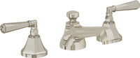 California Faucets - 4602ZB-BNU - 8" Widespread Lavatory Faucet with ZeroDrain - Burnished Nickel Uncoated - Monterey