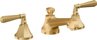 California Faucets - 4602ZBF-LSG - 8" Widespread Lavatory Faucet with Completely Finished ZeroDrain - Lifetime Satin Gold (PVD) - Monterey