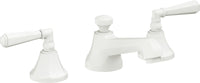 California Faucets - 4602ZB-MWHT - 8" Widespread Lavatory Faucet with ZeroDrain - Matte White - Monterey