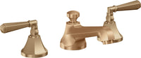 California Faucets - 4602ZB-SBZ - 8" Widespread Lavatory Faucet with ZeroDrain - Satin Bronze (PVD) - Monterey