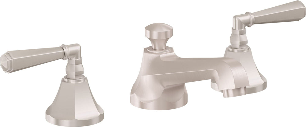 California Faucets - 4602ZB-SN - 8" Widespread Lavatory Faucet with ZeroDrain - Satin Nickel  - Monterey