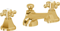 California Faucets - 4702ZBF-LPG - 8" Widespread Lavatory Faucet with Completely Finished ZeroDrain - Lifetime Polished Gold (PVD) - Monterey