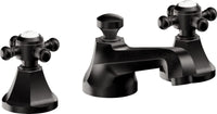 California Faucets - 4702ZB-MBLK - 8" Widespread Lavatory Faucet with ZeroDrain - Matte Black - Monterey