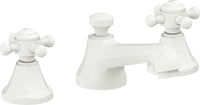 California Faucets - 4702ZB-MWHT - 8" Widespread Lavatory Faucet with ZeroDrain - Matte White - Monterey