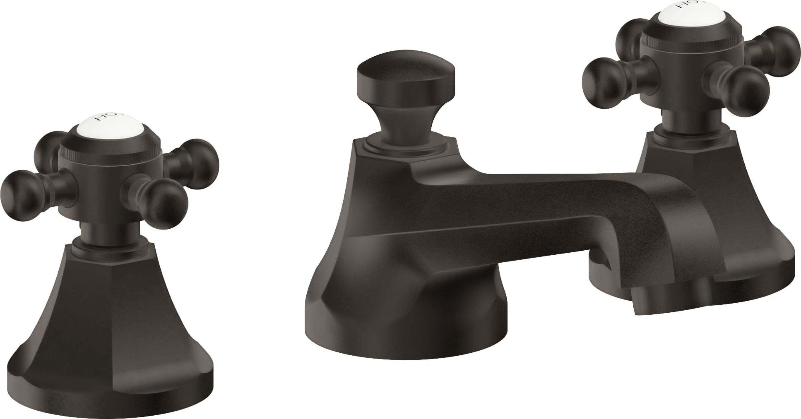 California Faucets - 4702ZBF-ORB - 8" Widespread Lavatory Faucet with Completely Finished ZeroDrain - Oil Rubbed Bronze - Monterey