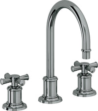 California Faucets - 4802XZBF-BLKN - 8" Widespread Lavatory Faucet with Completely Finished ZeroDrain - Black Nickel (PVD) - Miramar