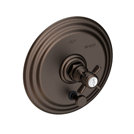 Balanced Pressure Tub & Shower Diverter Plate With Handle in Multiple Finishes