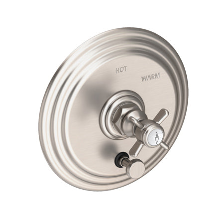 Balanced Pressure Tub & Shower Diverter Plate With Handle in Multiple Finishes