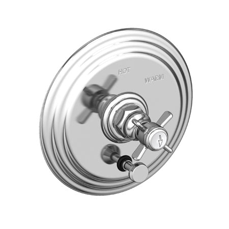 Balanced Pressure Tub & Shower Diverter Plate With Handle in Multiple Finishes