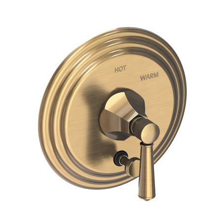 Balanced Pressure Tub & Shower Diverter Plate With Handle in Multiple Finishes