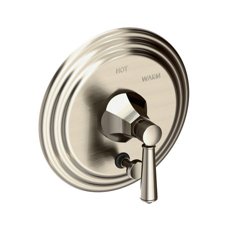 Balanced Pressure Tub & Shower Diverter Plate With Handle in Multiple Finishes