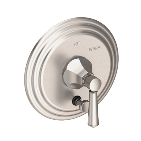 Balanced Pressure Tub & Shower Diverter Plate With Handle in Multiple Finishes