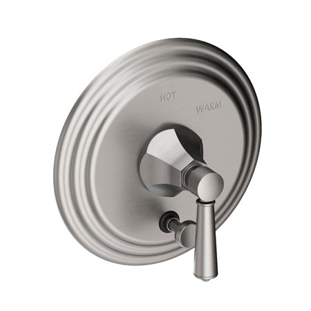 Balanced Pressure Tub & Shower Diverter Plate With Handle in Multiple Finishes