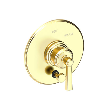 Balanced Pressure Tub & Shower Diverter Plate With Handle in Multiple Finishes