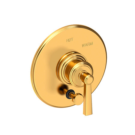 Balanced Pressure Tub & Shower Diverter Plate With Handle in Multiple Finishes