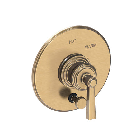 Balanced Pressure Tub & Shower Diverter Plate With Handle in Multiple Finishes